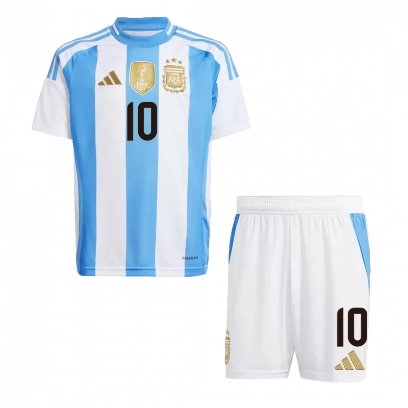 MESSI #10 Argentina Home Kids Soccer Jerseys Kit