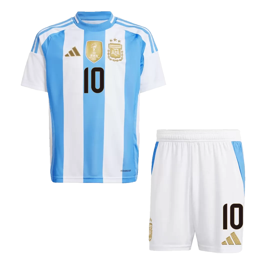 MESSI #10 Argentina Home Kids Soccer Jerseys Kit