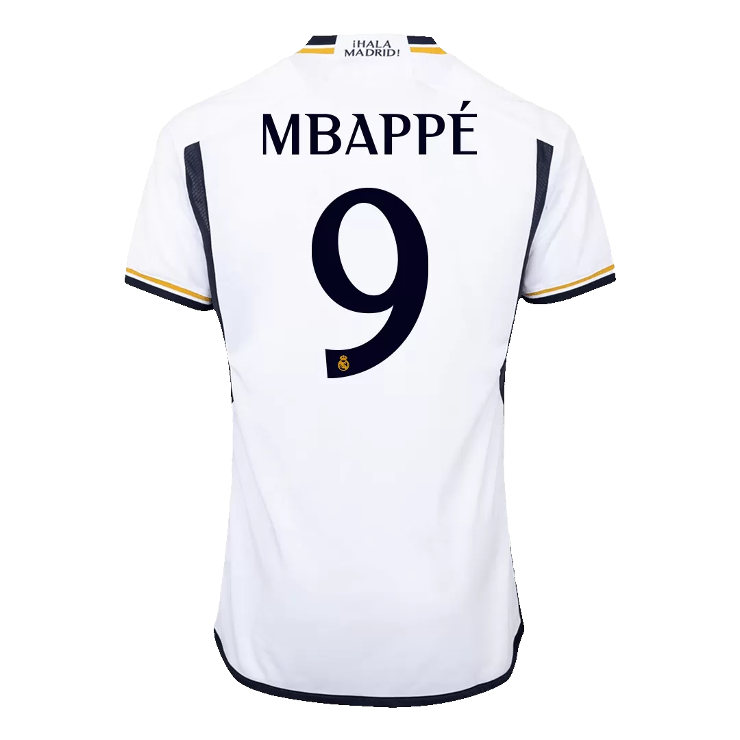 MBAPPÉ #9 Real Madrid Home Authentic Soccer Jersey 2023/24 - Image 2