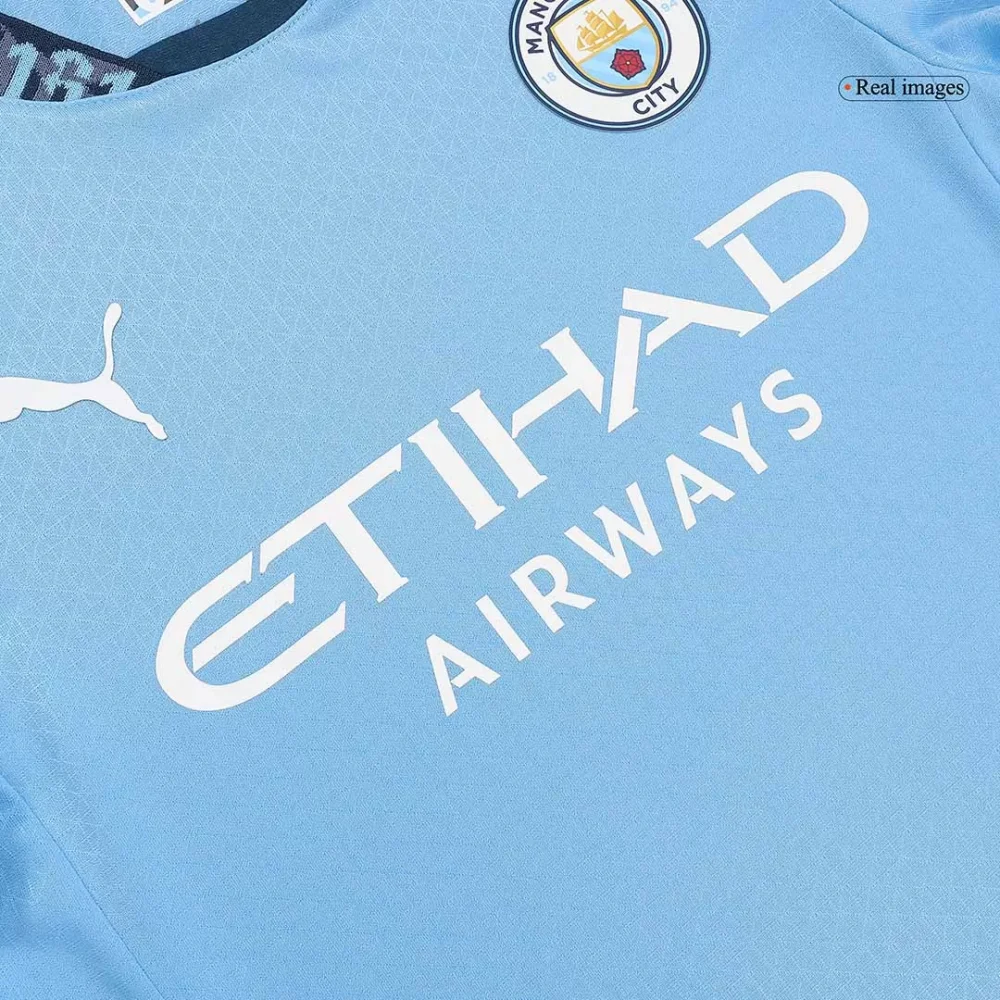 HAALAND #9 Manchester City Home Authentic Soccer Jersey - UCL - Image 10