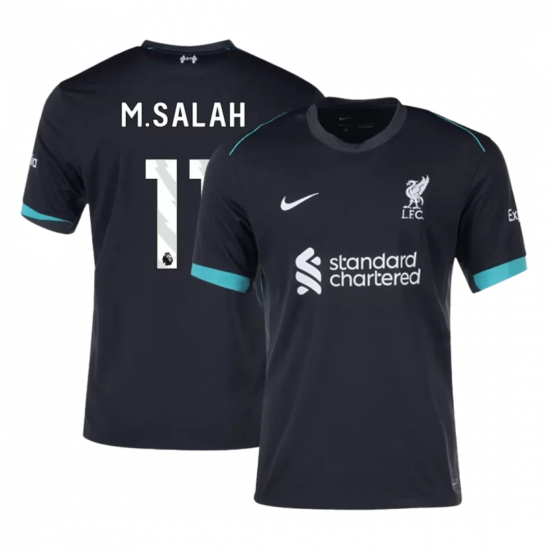 M.SALAH #11 Liverpool Away Soccer Jersey
