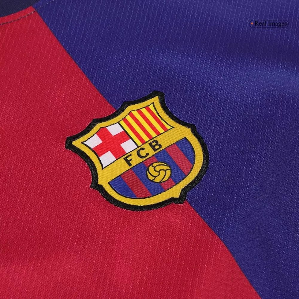 Barcelona Home Kids Soccer Jerseys Kit Spotify Logo Without Text - Image 5