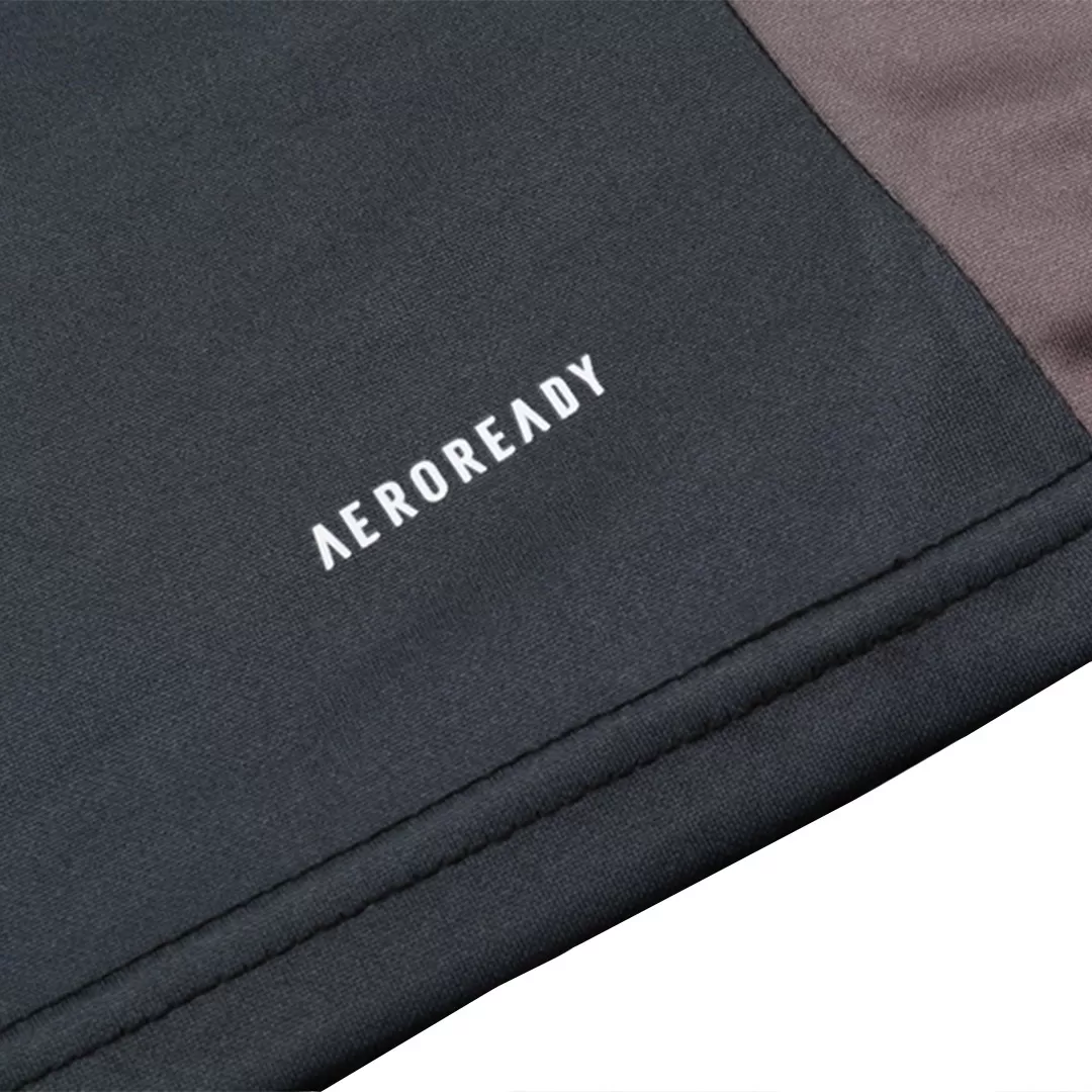 Real Madrid 1/4 Zip Tracksuit Gray - Image 12