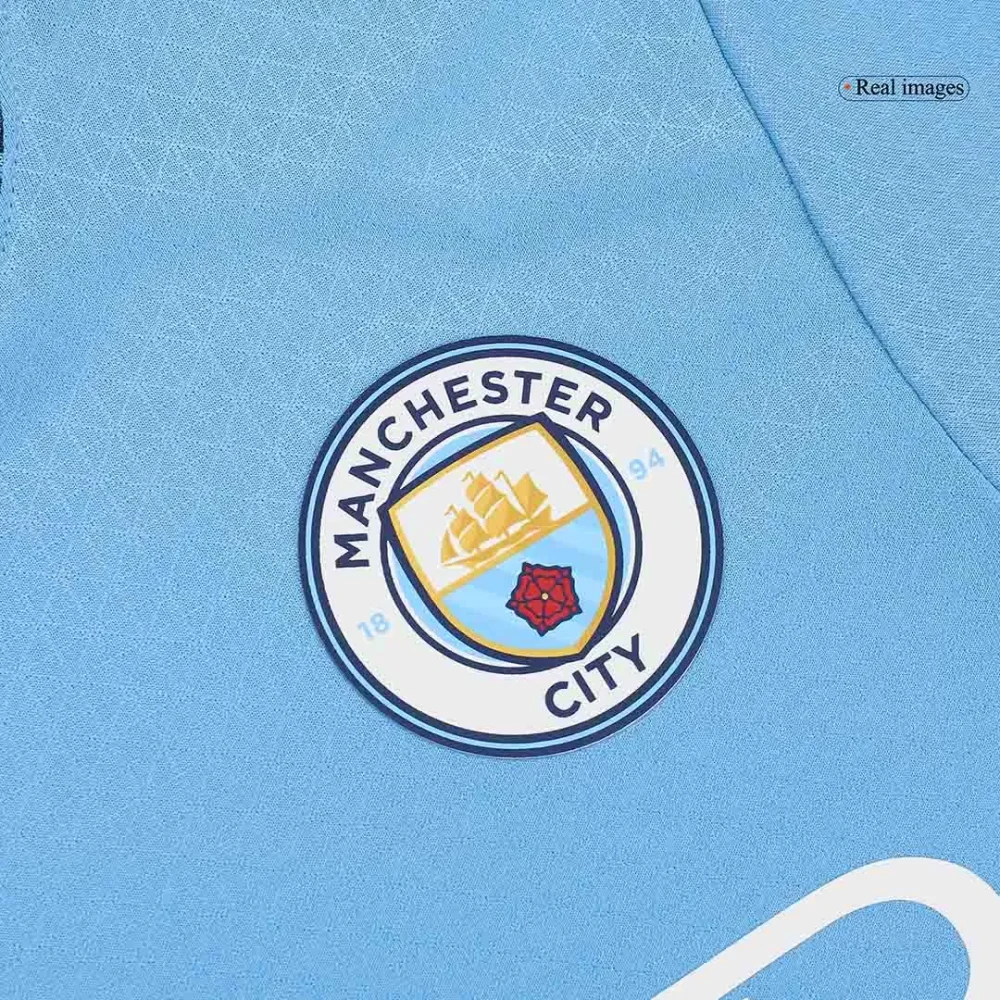 HAALAND #9 Manchester City Home Authentic Soccer Jersey - UCL - Image 9