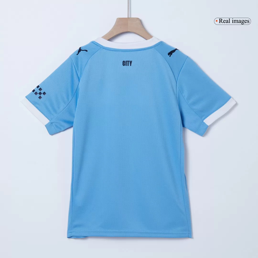 Manchester City Home Kids Soccer Jerseys Kit 2025/26 - Image 5