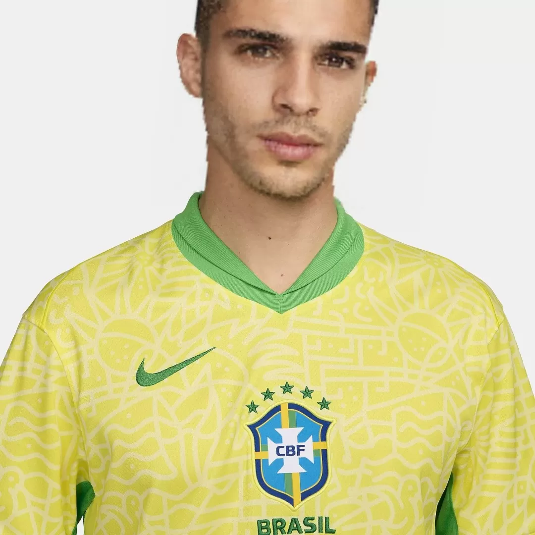 Brazil Home Soccer Jersey - Image 4
