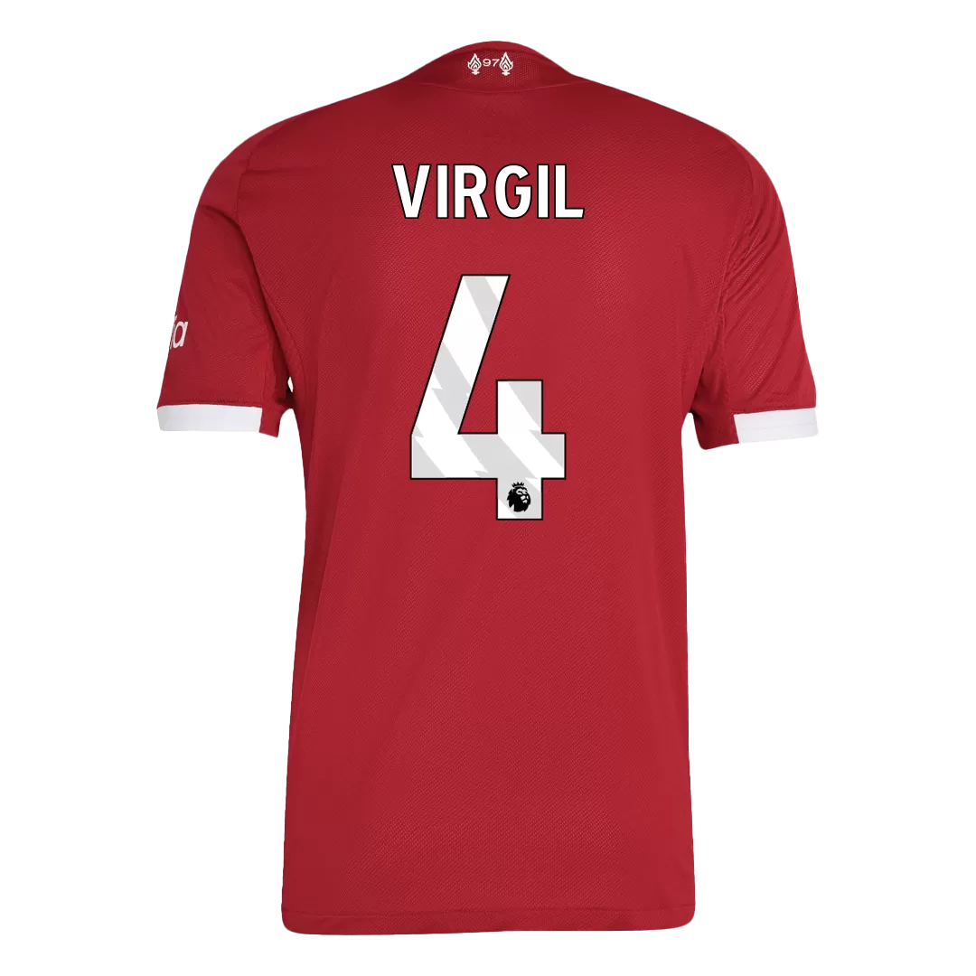 VIRGIL #4 Liverpool Home Authentic Soccer Jersey 2025/26 - Image 3