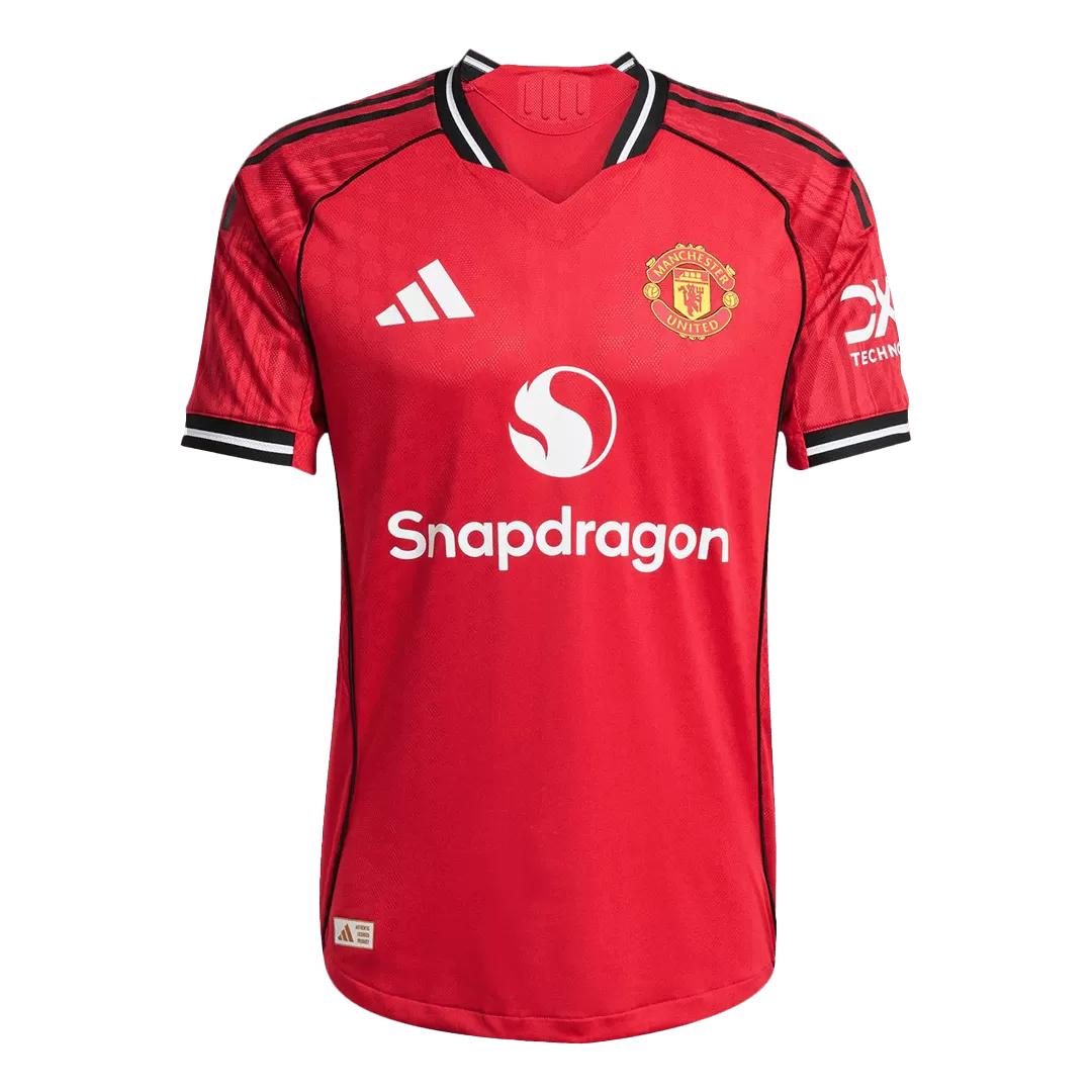 ŠEŠKO #30 Manchester United Home Authentic Soccer Jersey 2025/26 - Image 4