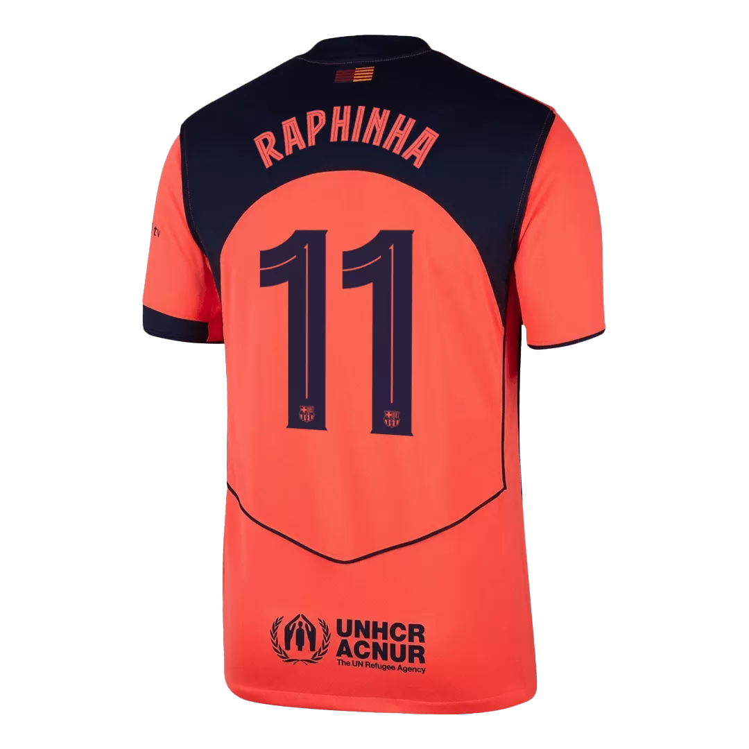 RAPHINHA #11 Barcelona Third Away Soccer Jersey 2025/26 -UCL - Image 3