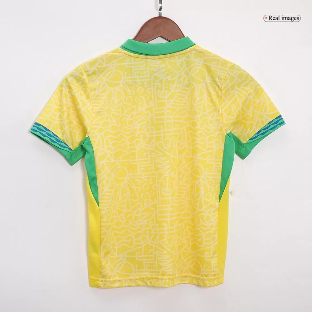 Brazil Home Kids Soccer Jerseys Kit Copa America - Image 5