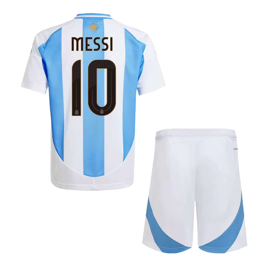 MESSI #10 Argentina Home Kids Soccer Jerseys Kit - Image 2