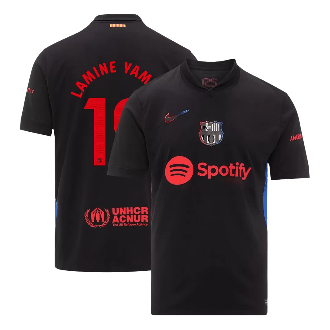 LAMINE YAMAL #19 Barcelona Away Soccer Jersey