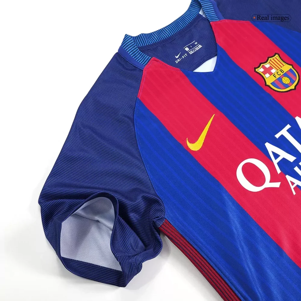 Vintage Soccer Jersey Barcelona Home 2016/17 - Image 6