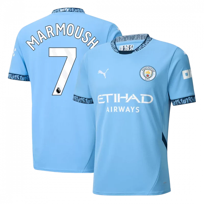 MARMOUSH #7 Manchester City Home Soccer Jersey