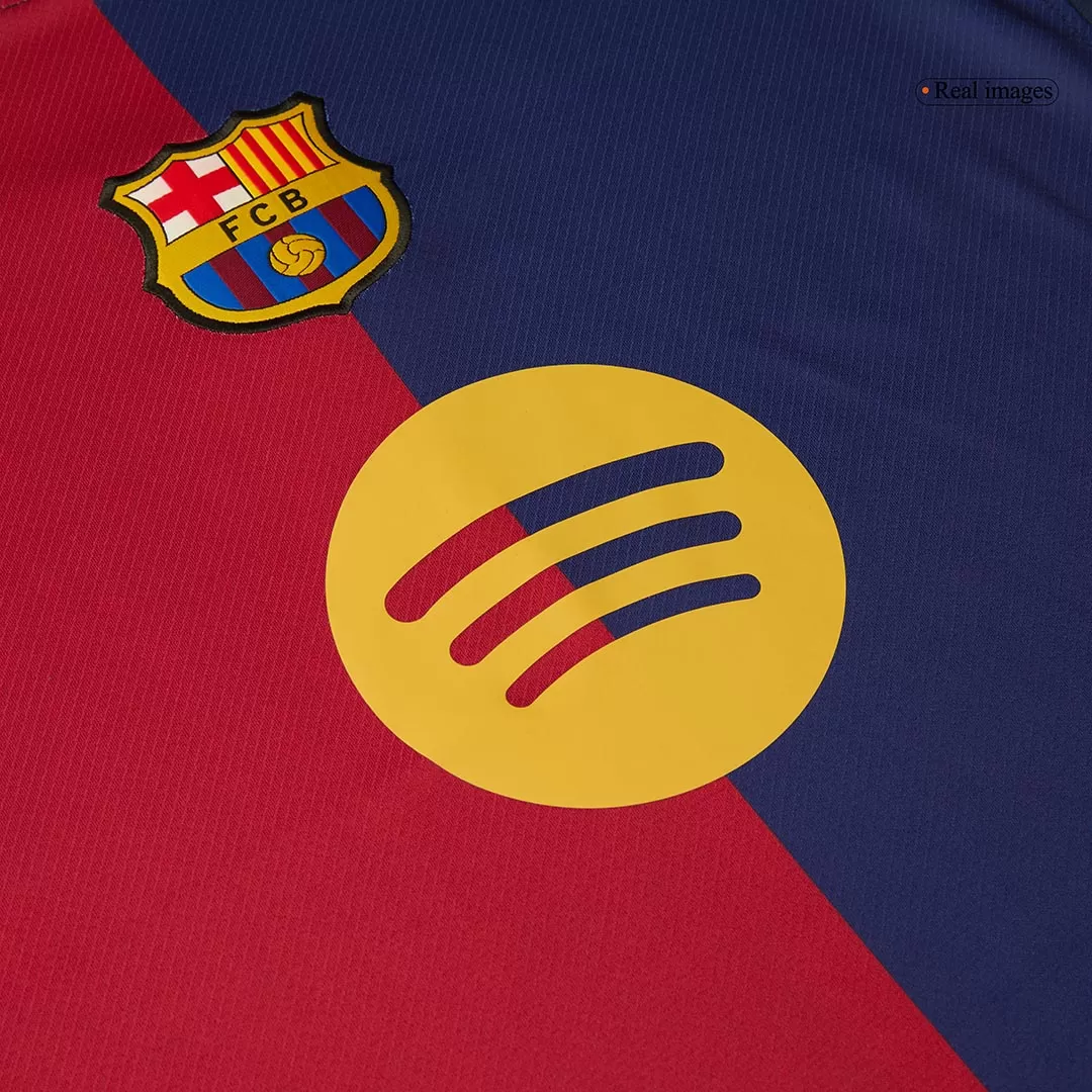 RAPHINHA #11 Barcelona Home Soccer Jersey - UCL(Spotify Logo Without Text) - Image 5