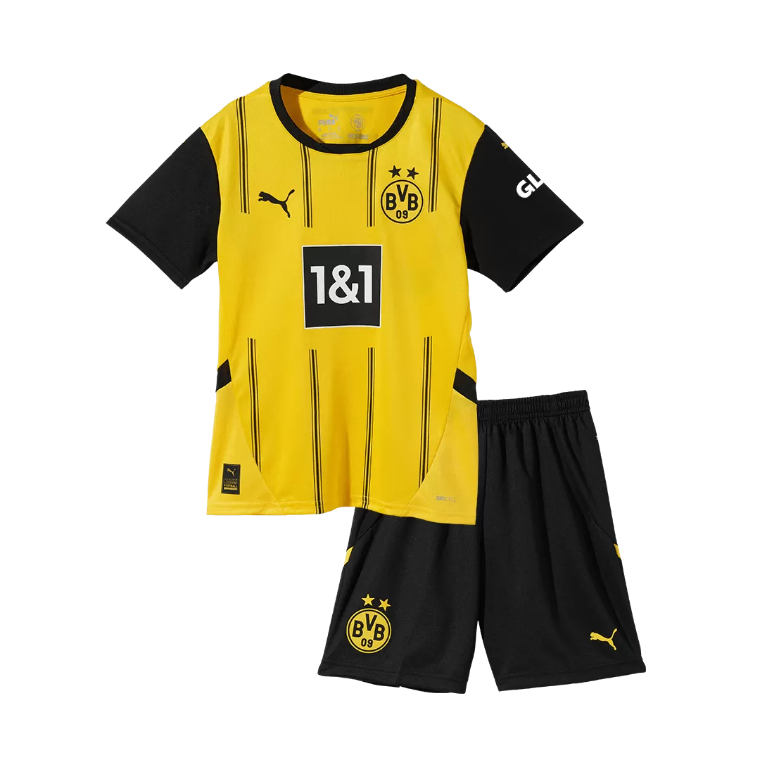 Borussia Dortmund Home Kids Soccer Jerseys Kit - Image 4