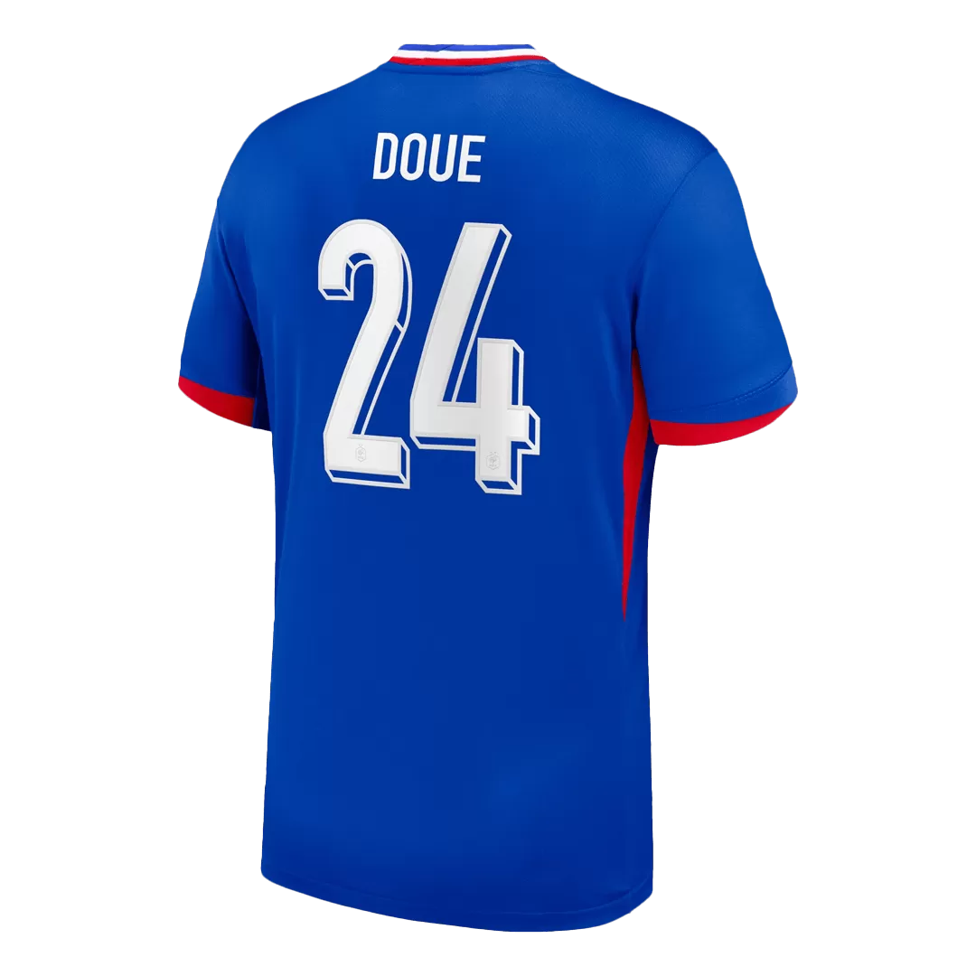 DOUE #24 France Home Soccer Jersey - Image 3