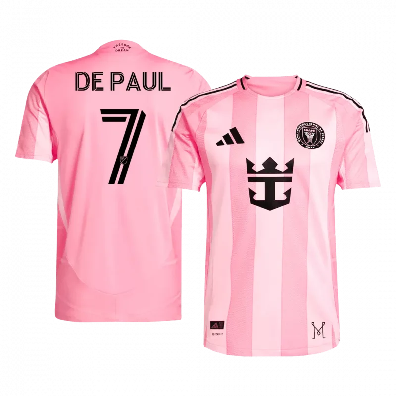 DE PAUL #7 Inter Miami CF Home Authentic Soccer Jersey 2025