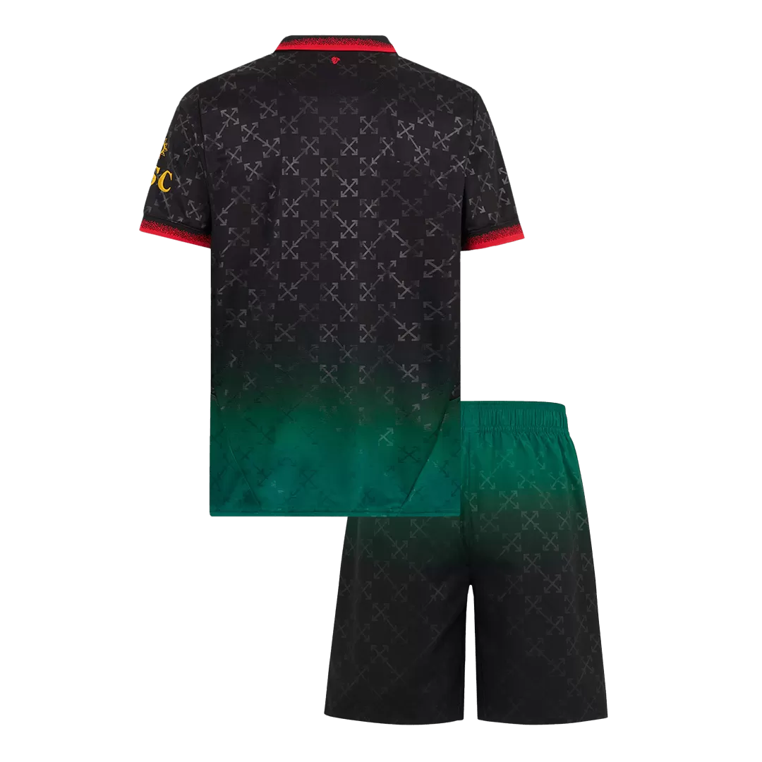 AC Milan Fourth Away Kids Soccer Jerseys Kit - Image 2