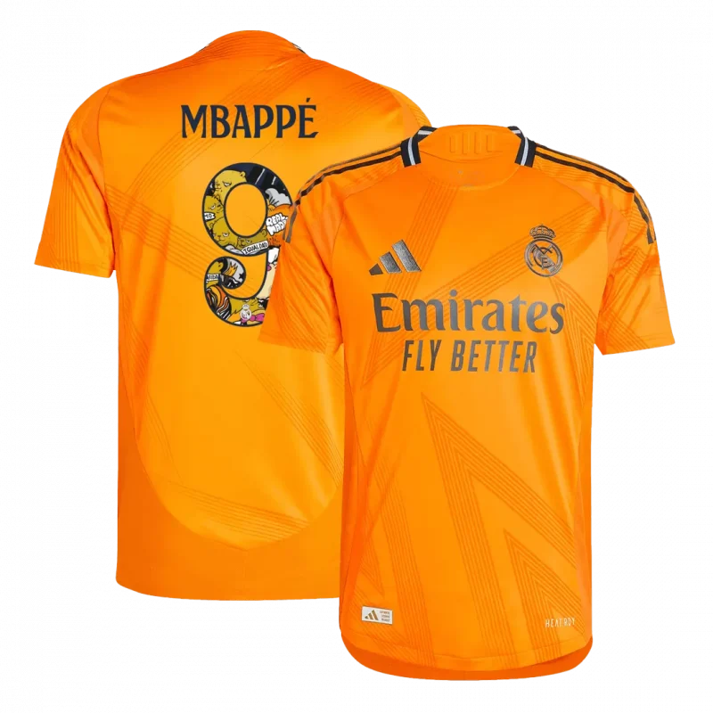 MBAPPÉ #9 Real Madrid Away Authentic Soccer Jersey - Bear Champ Font