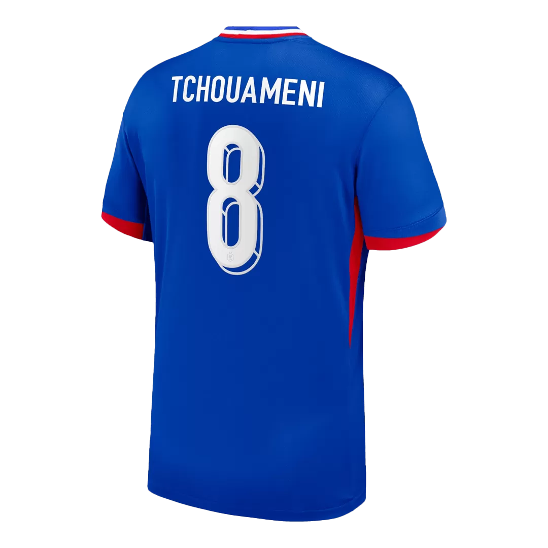 TCHOUAMENI #8 France Home Soccer Jersey - Image 3