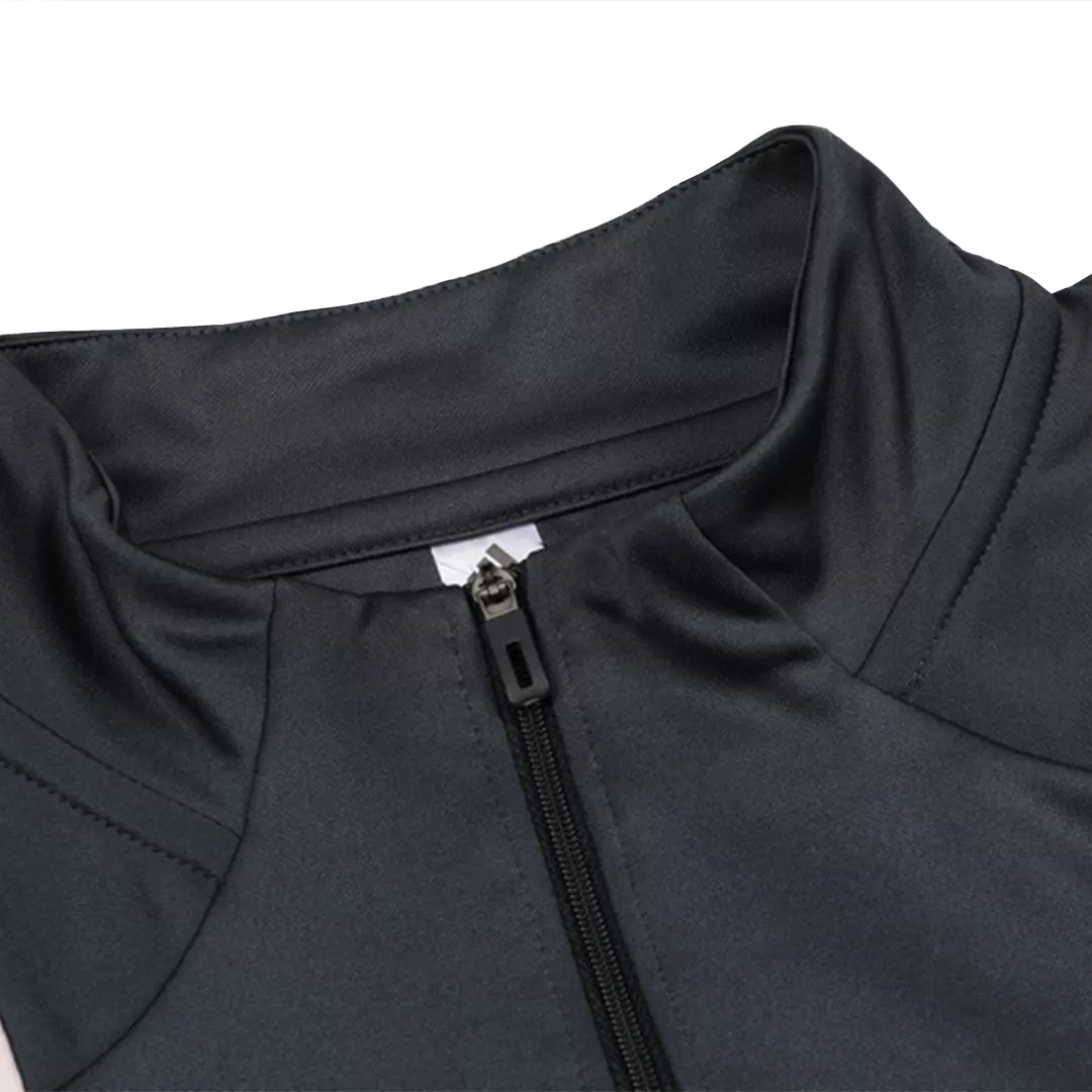 Real Madrid 1/4 Zip Tracksuit Gray - Image 5