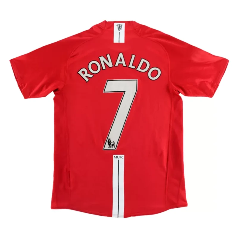 Vintage Soccer Jersey RONALDO #7 Manchester United Home 2007/08