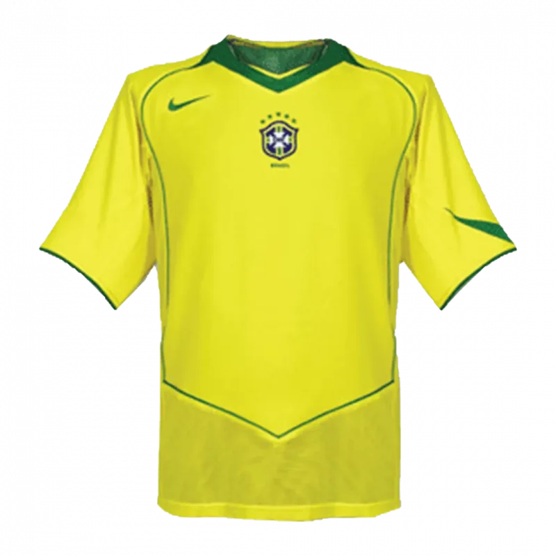 Vintage Soccer Jersey Brazil Home 2004