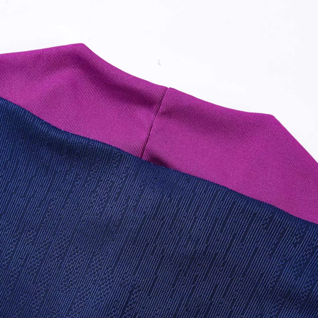 Barcelona 1/4 Zip Tracksuit 2025/26 Kids Navy - Image 15