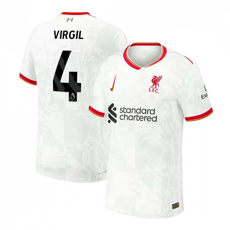 VIRGIL #4 Liverpool Third Away Authentic Soccer Jersey