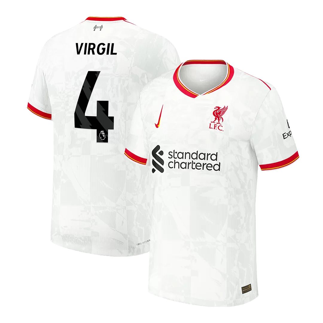 VIRGIL #4 Liverpool Third Away Authentic Soccer Jersey