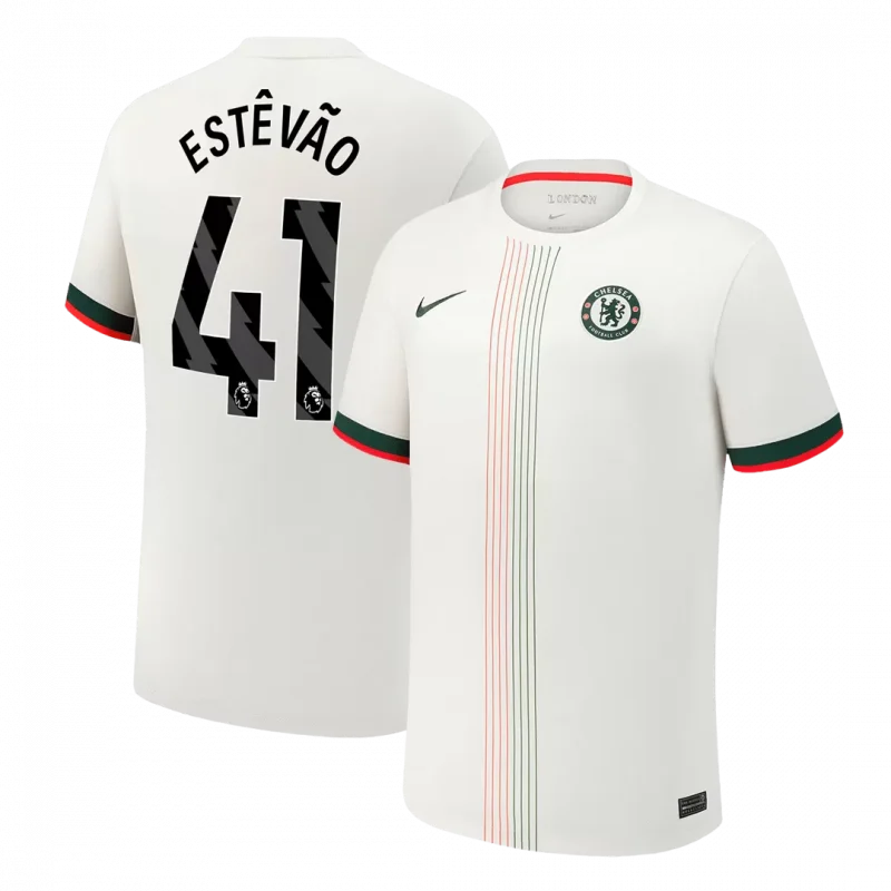 ESTÊVÃO #41 Chelsea Away Soccer Jersey 2025/26