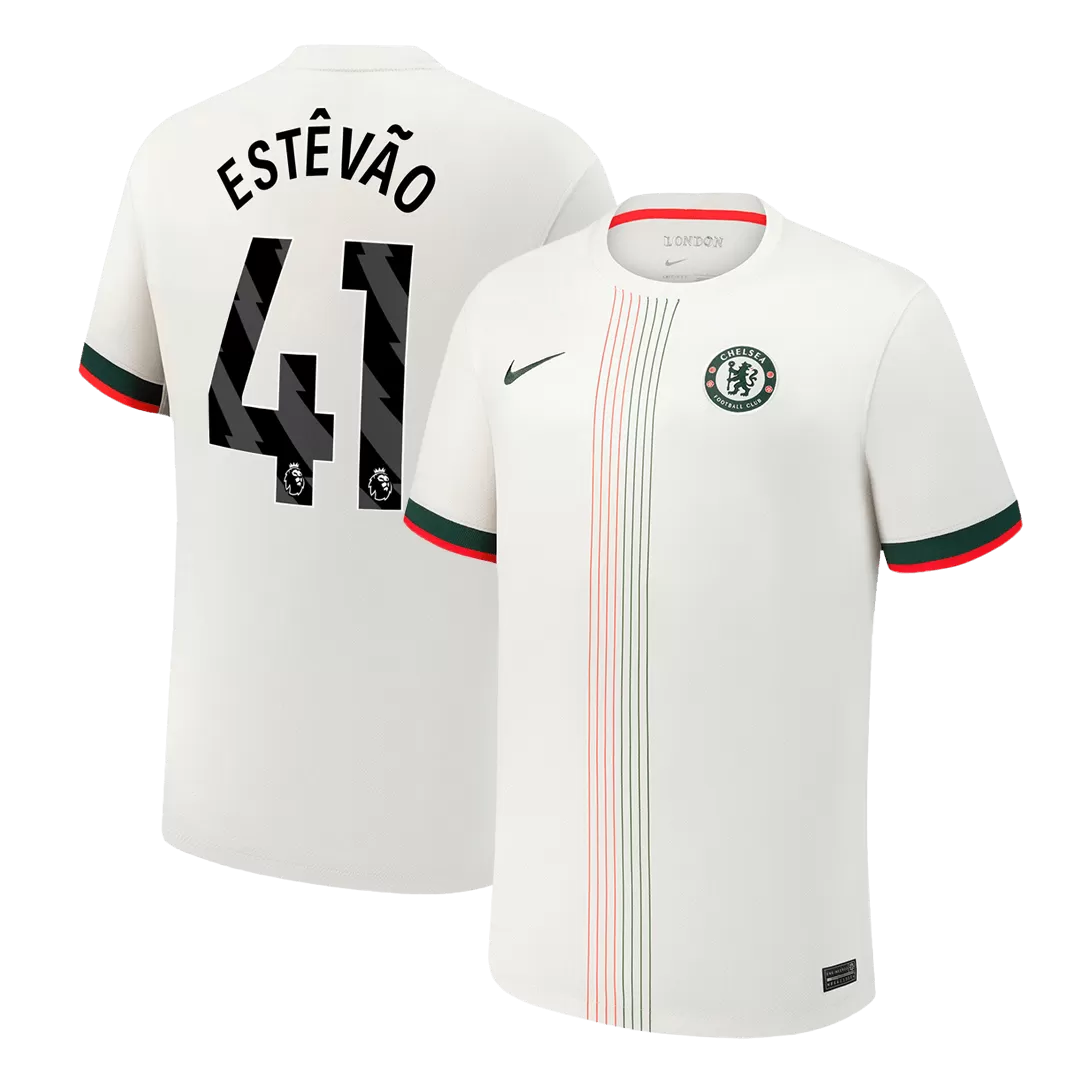 ESTÊVÃO #41 Chelsea Away Soccer Jersey 2025/26