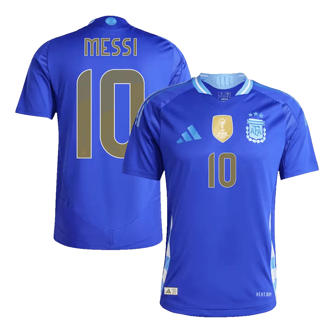 MESSI #10 Argentina Away Authentic Soccer Jersey