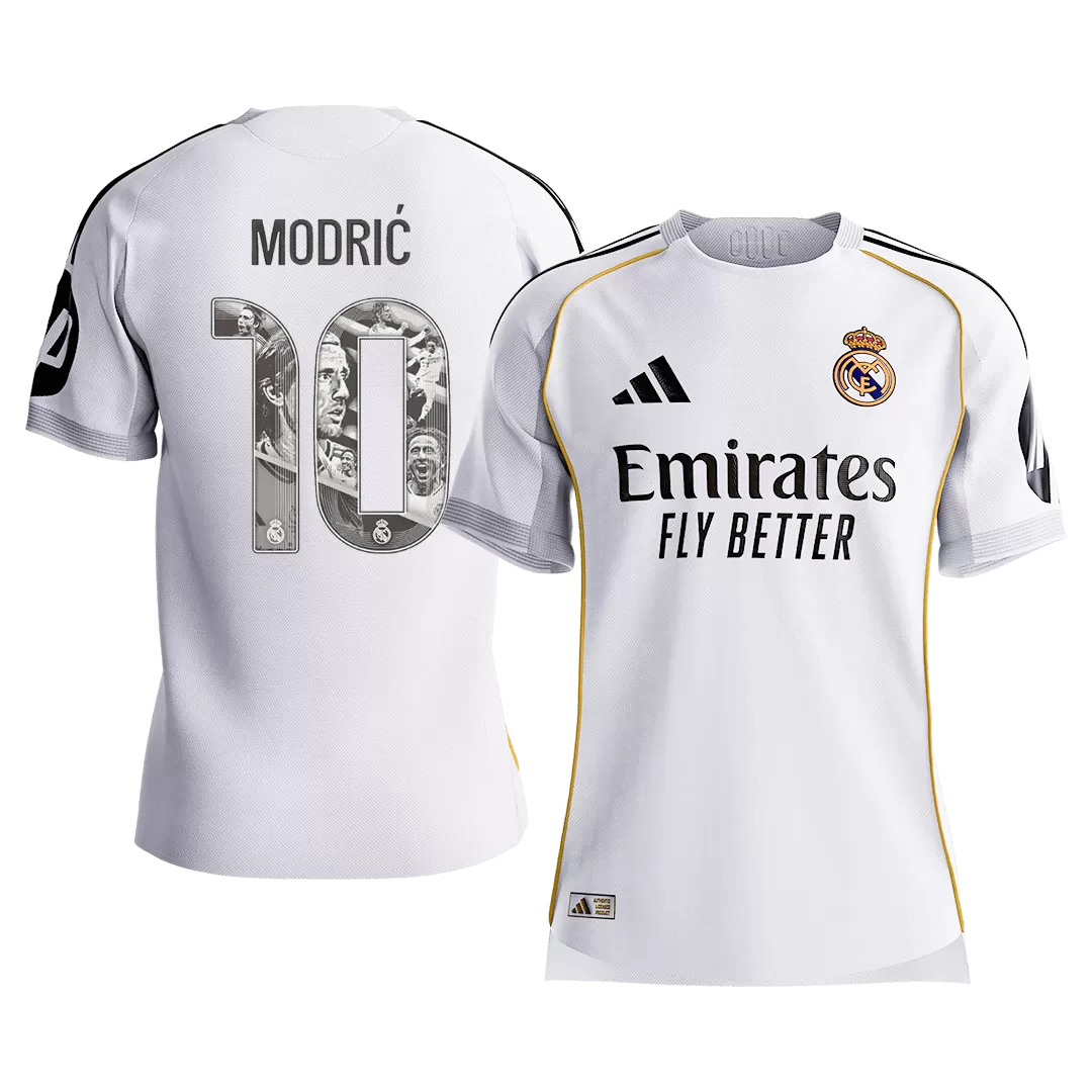 MODRIĆ Special #10 Real Madrid Home Authentic Soccer Jersey 2025/26