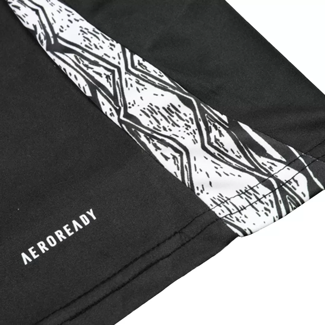 Arsenal 1/4 Zip Tracksuit Kids Black - Image 12