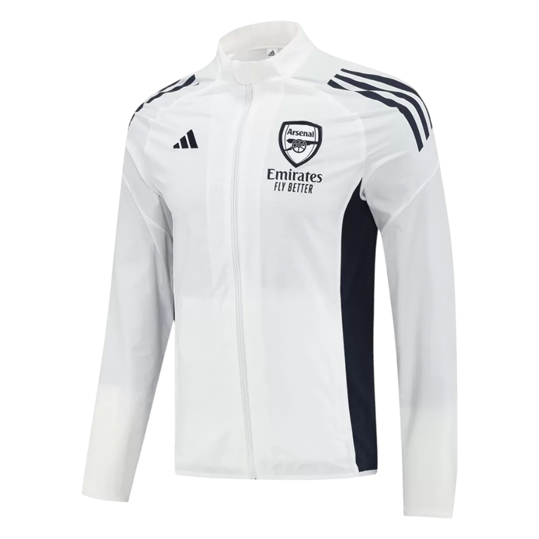 Arsenal Windbreaker Jacket 2025/26 - White - Image 2