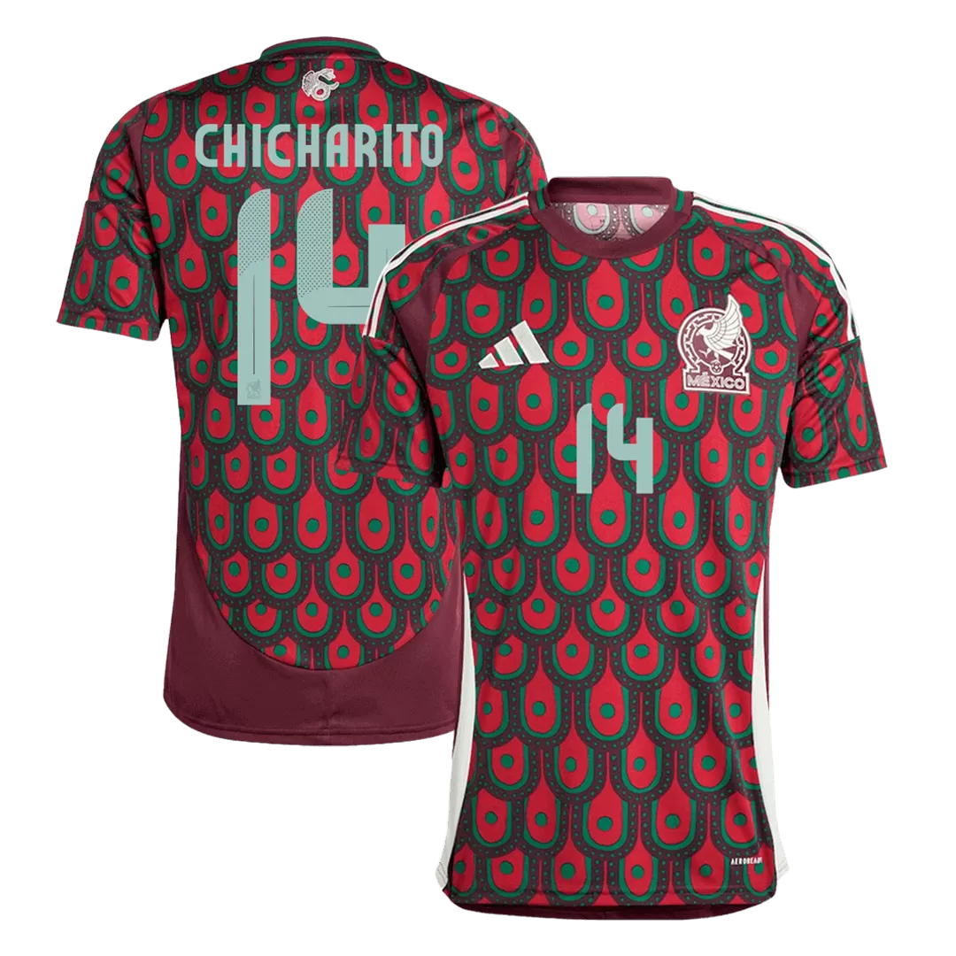 CHICHARITO #14 Mexico Home Soccer Jersey Copa America