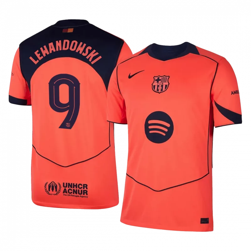 LEWANDOWSKI #9 Barcelona Third Away Soccer Jersey 2025/26 -UCL