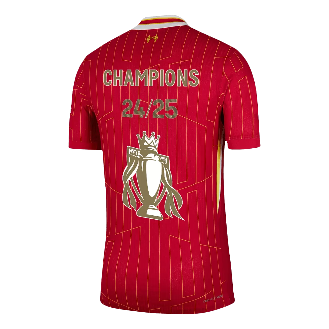 Liverpool Home Authentic Soccer Jersey CHAMPIONS 24/25 - Image 3