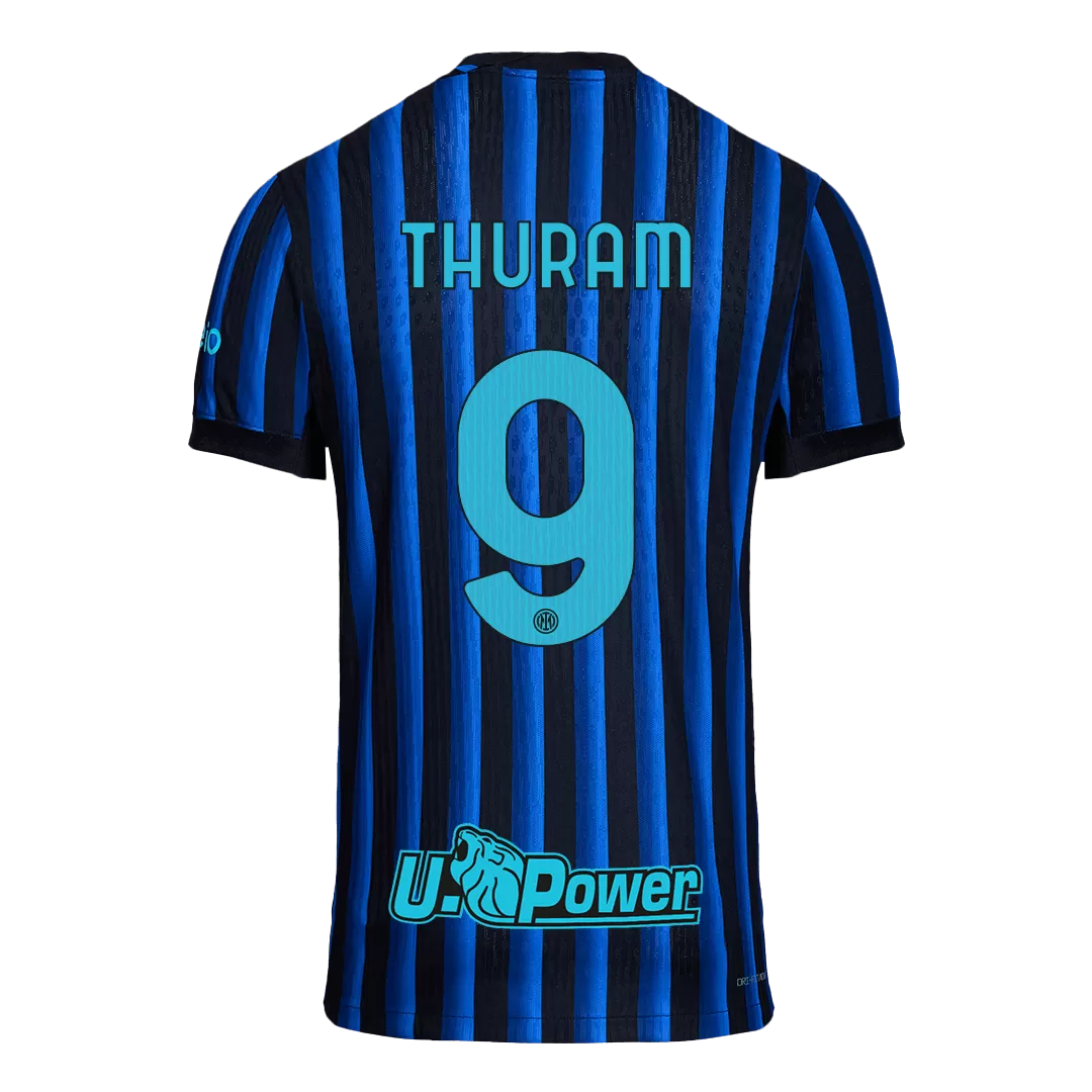 THURAM #9 Inter Milan Home Authentic Soccer Jersey 2025/26 - Image 3