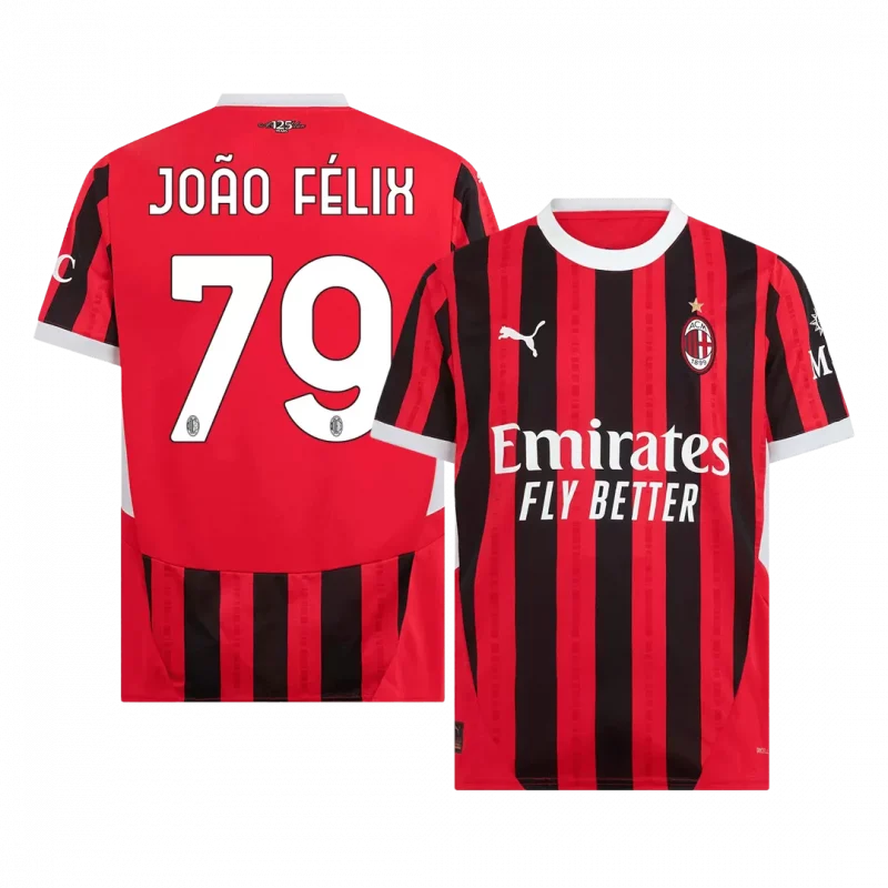 JOÃO FÉLIX #79 AC Milan Home Soccer Jersey