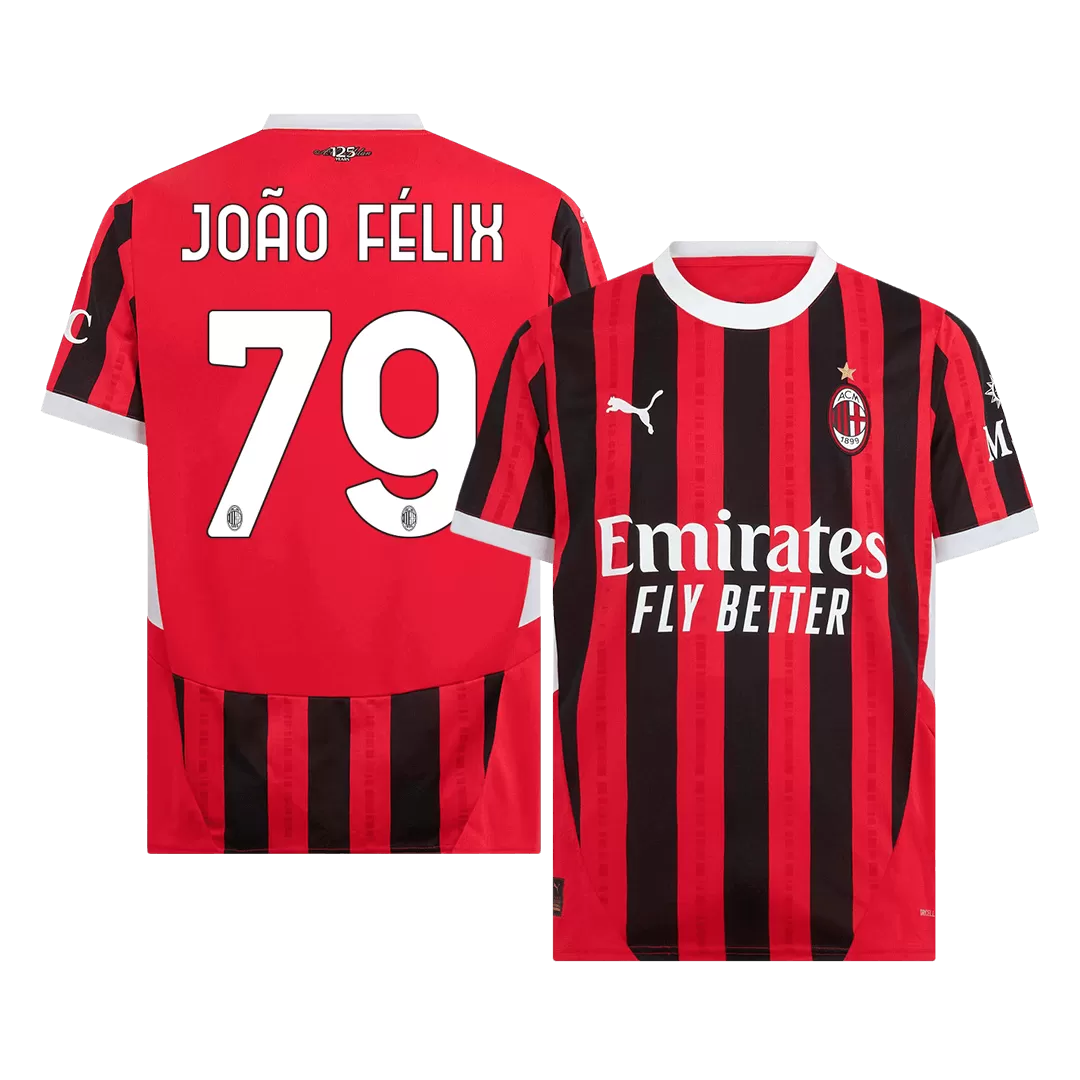 JOÃO FÉLIX #79 AC Milan Home Soccer Jersey