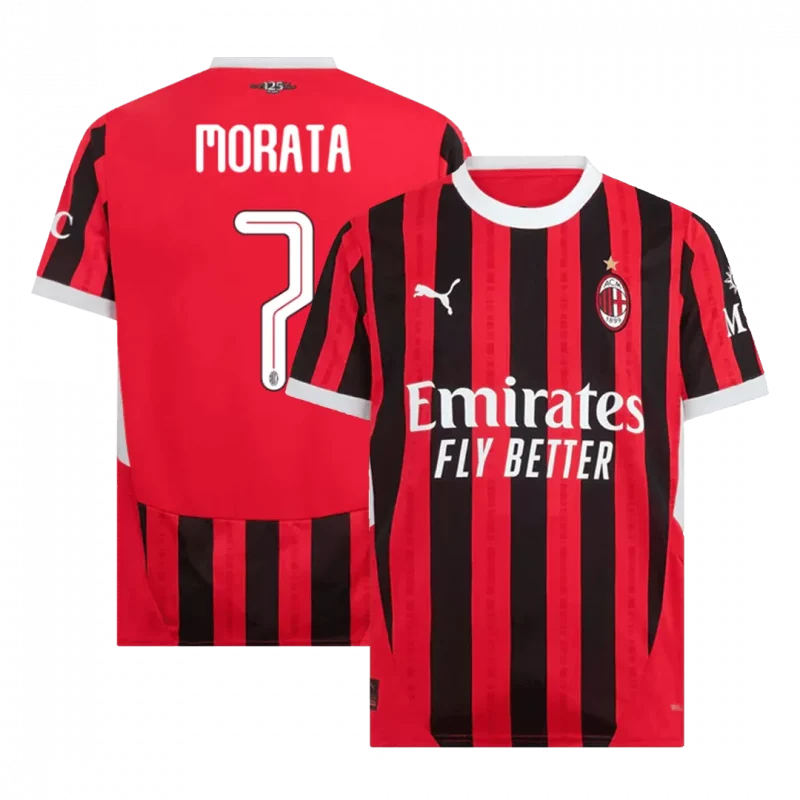 MORATA #7 AC Milan Home Soccer Jersey