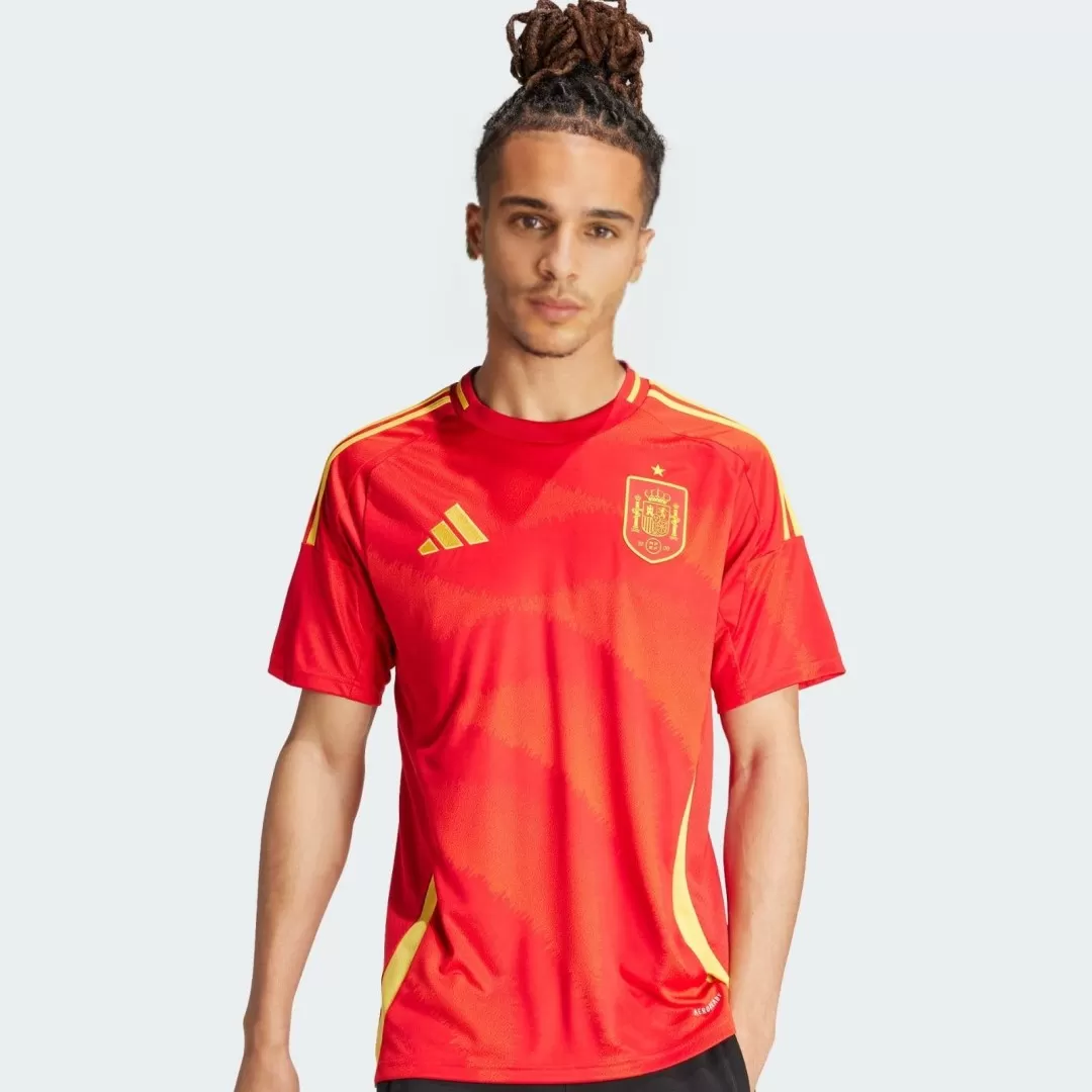 Spain Home Soccer Jersey EURO - Image 3