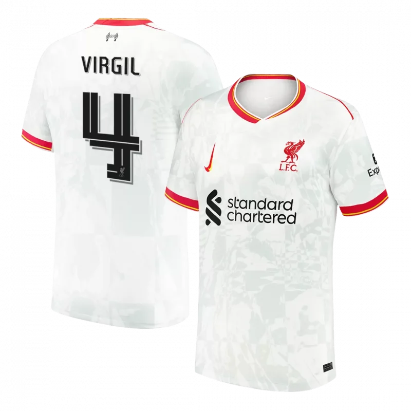 VIRGIL #4 Liverpool Third Away Soccer Jersey - UCL