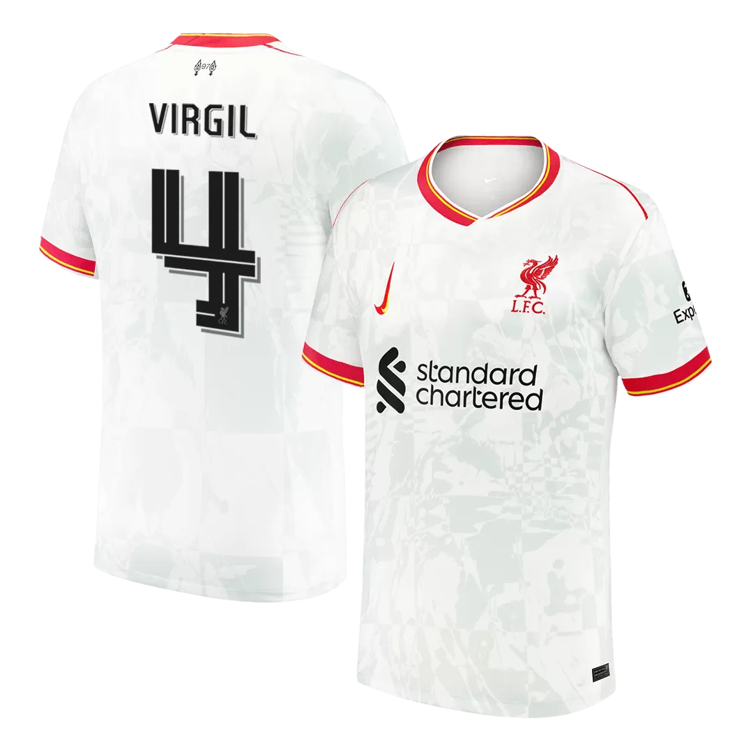 VIRGIL #4 Liverpool Third Away Soccer Jersey - UCL