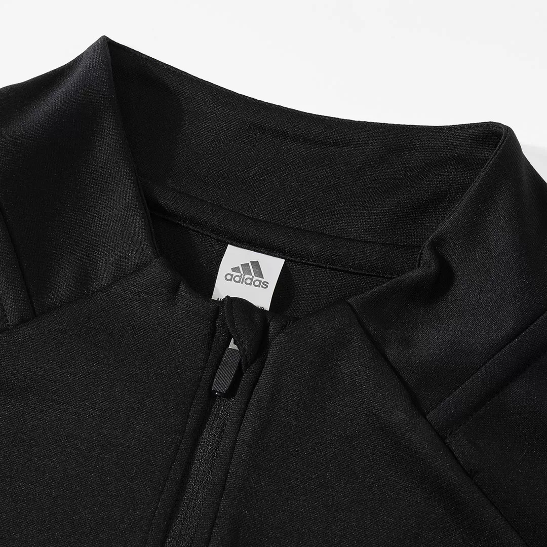 Real Madrid 1/4 Zip Tracksuit 2025/26 Kids Black - Image 5