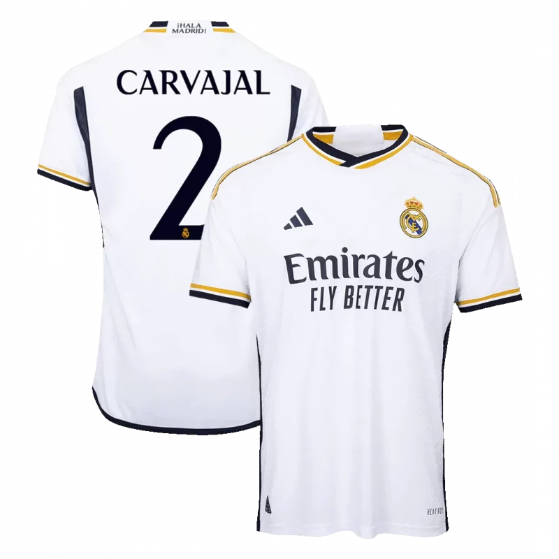 CARVAJAL #2 Real Madrid Home Authentic Soccer Jersey 2023/24