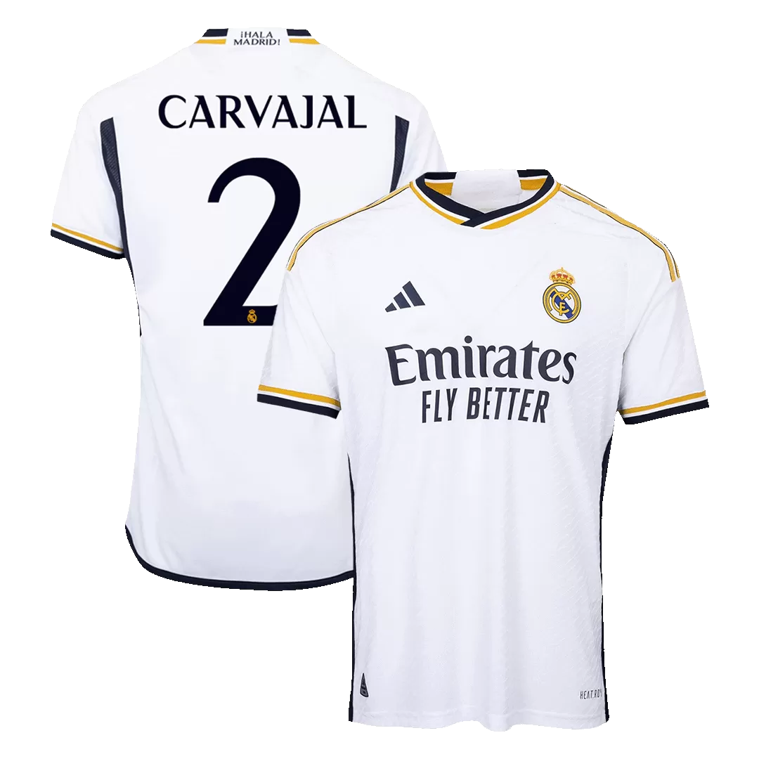 CARVAJAL #2 Real Madrid Home Authentic Soccer Jersey 2023/24